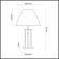 Декоративная настольная лампа Lumion 5291/1T FLETCHER под лампу 1xE27 1*60W