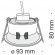 Встраиваемый светильник Maytoni DL028-2-01B Dot под лампу 1xGU10 50W