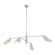 SLE1254-103-04 Светильник подвесной Серебристый/Белый E14 4*60W ALTON