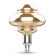 162802008 Лампа Gauss Filament BD160 8W 330lm 2400К Е27 gray flexible LED 1/6