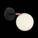 SLE220401-01 Светильник настенный Черный, Латунь/Белый E27 1*60W FORLI