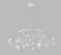 Светильник подвесной Crystal Lux EVITA SP45 D WHITE/TRANSPARENT