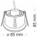 Встраиваемый светильник Maytoni DL032-2-01B Zoom IP65 под лампу 1xGU10 50W