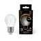 105202109-D Лампа Gauss Filament Шар 9W 590lm 3000К Е27 milky диммируемая LED 1/10/50