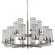 Люстра Liaison Two-Tier Chandelier 18 Silver By Imperiumloft