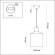 Подвесной светильник цилиндр Lumion 3660/1 RIGBY под лампу 1xE27 60W