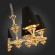 SL1137.203.06 Светильник подвесной Французское золото/Черный E14 6*40W RIONFO
