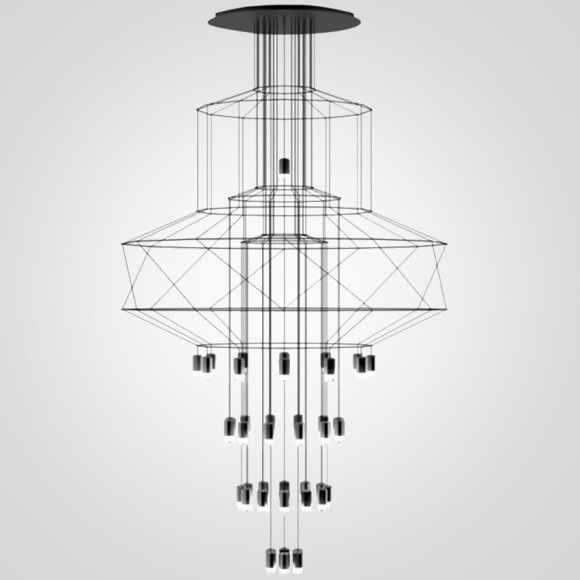Люстра Wireflow Chandelier 0374 Suspension Lamp By Imperiumloft